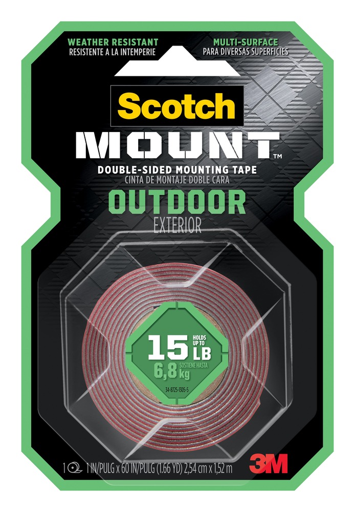 3M CINTA MONTAJE DOBLE CARA 25.4 MM X 1.52 M #411H