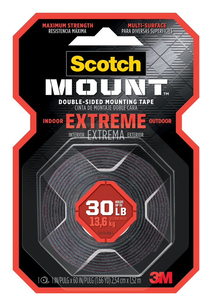 3M CINTA MONTAJE DOBLE CARA EXTR 25.4 X 1.52 414H