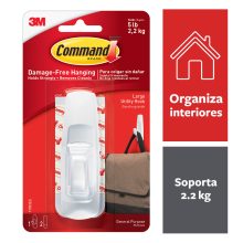 GANCHO ADHESIVO CLEAR LARGE HOOK 3M #17003ES