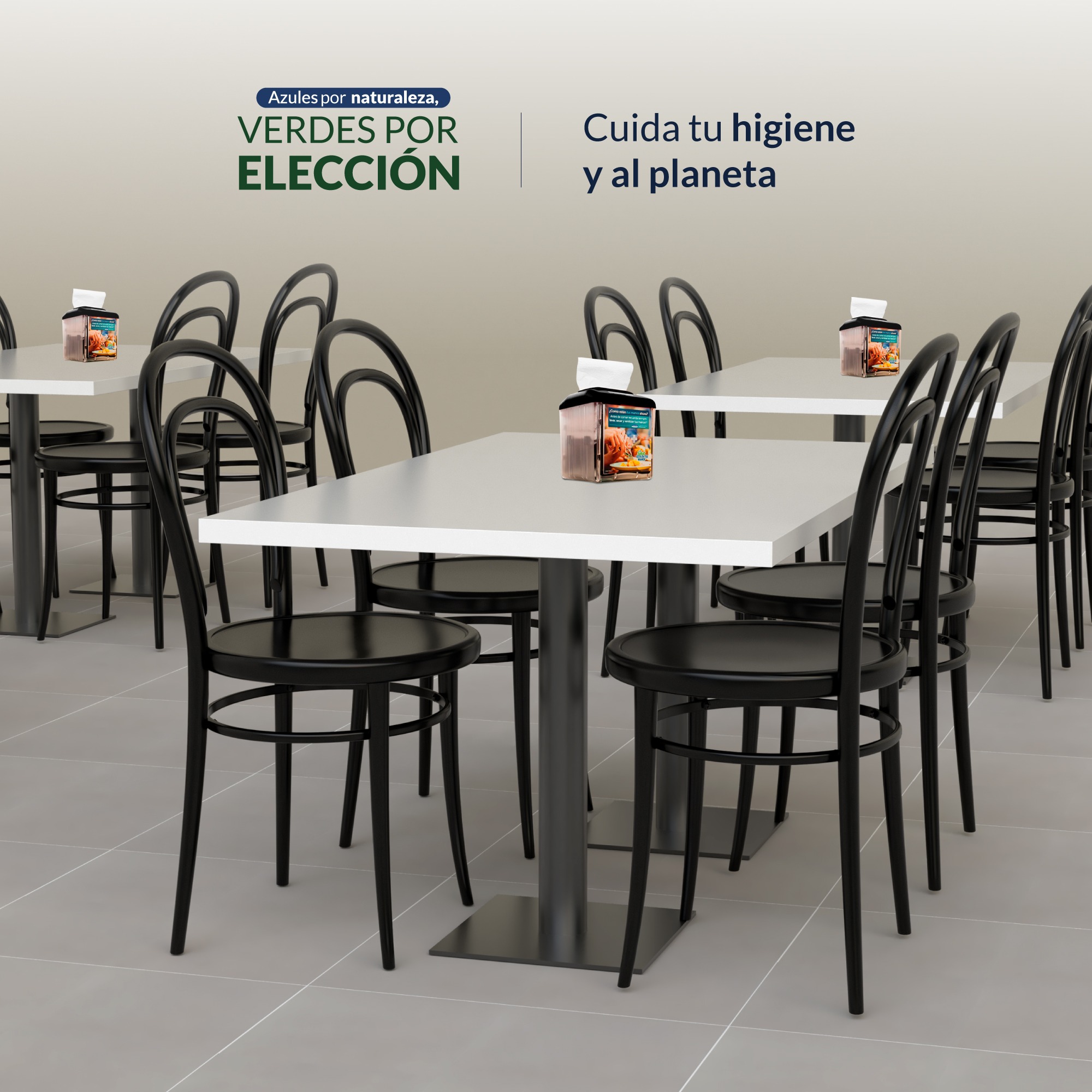 DISPENSADOR NEGRO SERVIILETAS POP UP