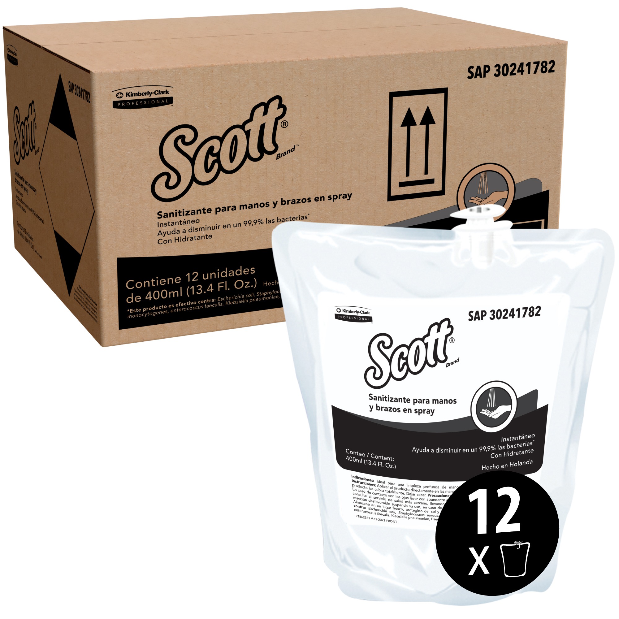SANITIZANTE SCOTT ESSENTIAL SPRAY 12X400ML