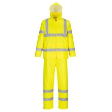 H448 CAPA DE LLUVIA de alta visibilidad Amarillo