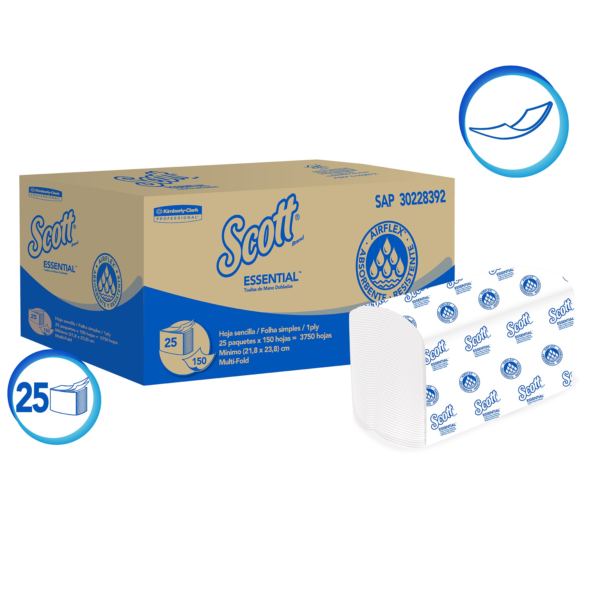 TOALLA INTERFOLIADA 30228392 AIRFLEX MULT 150H