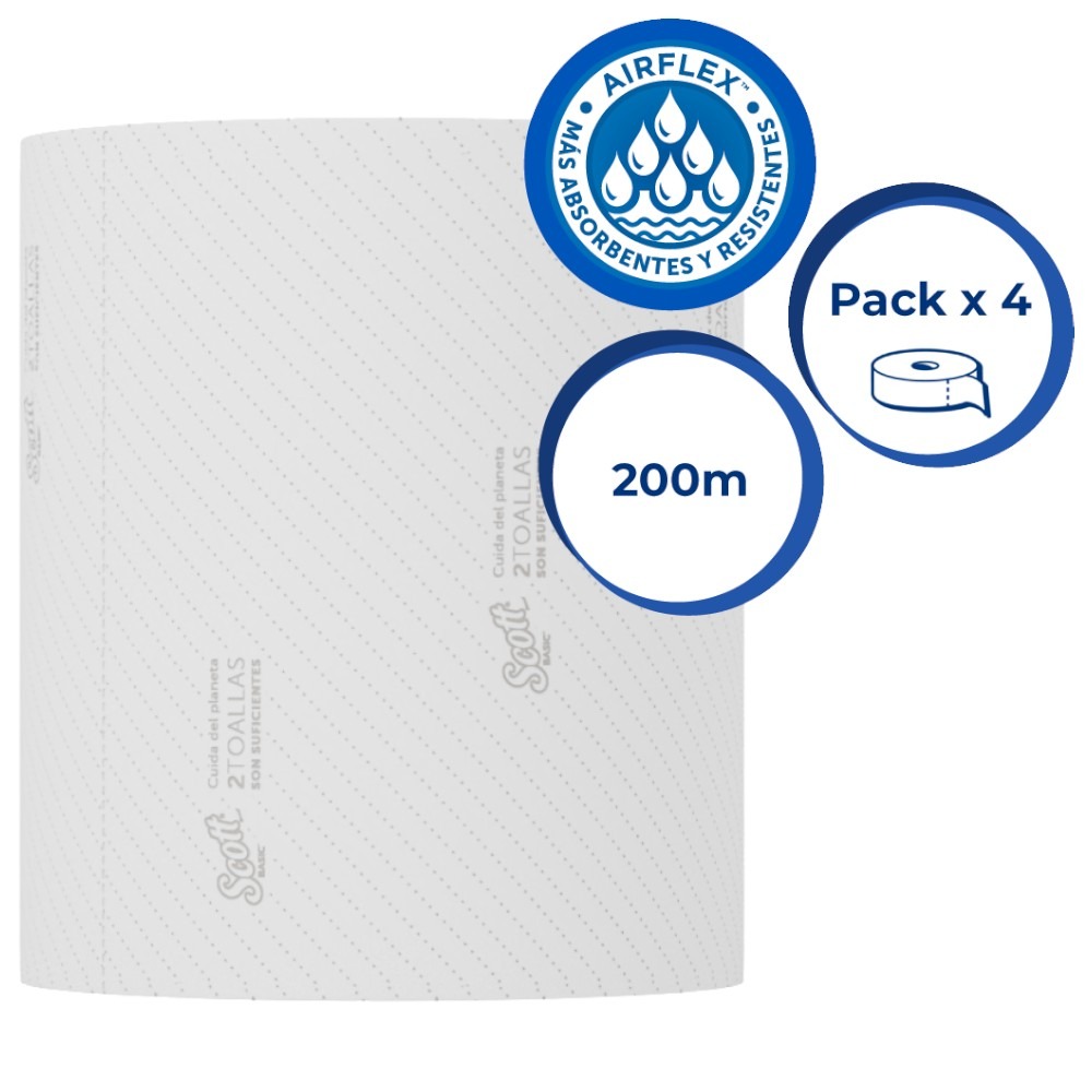 TOALLA KC #30245396 SCOTT BASIC PQ/4 200MT PCORTE