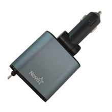 CARGADOR PARA CARRO RETRÁCTIL NOVA 120W CON PANTALLA USB-C / LIGHTNING / USB-A PA065EBC001C